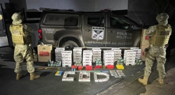 Polícia apreende grande quantidade de drogas e munições no fim de semana